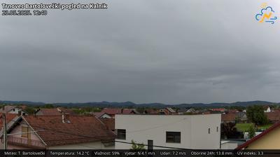 Neverin webcam: Trnovec Bartolovečki-pogled na Kalnik